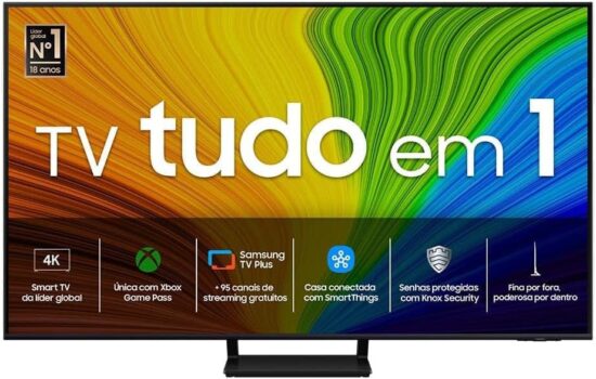 Samsung Smart TV 65" QLED 4K 65Q70D - Tecnologia de Pontos Quânticos, Upscaling 4K AI, Painel até 120Hz