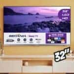 Smart Tv Britânia 32” Btv32g7pr2csgblh Hd Led Hdmi Roku Tv