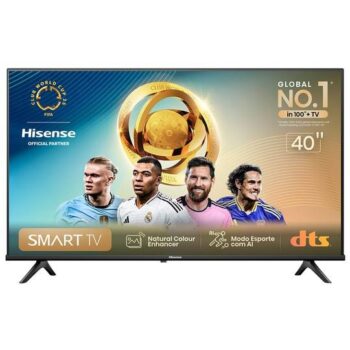 Smart TV Hisense Full HD DLED 40" Polegadas 40A4N com Sleep Timer, Entrada HDMI e Wi-Fi