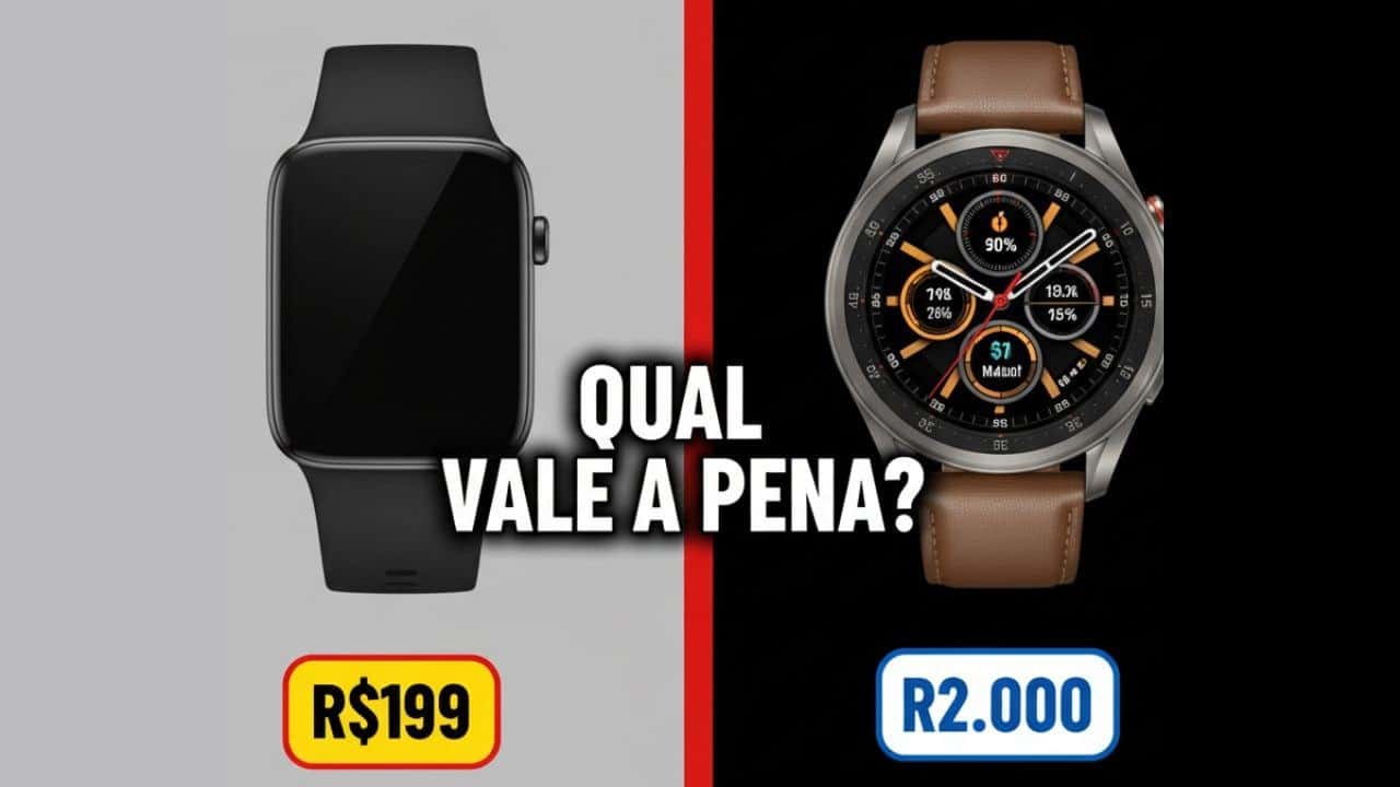 Smartwatch Barato vs Caro em 2025: o que realmente muda, onde economizar e quatro indicações certeiras