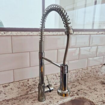 Torneira Monocomando Aço Inoxidável Cozinha