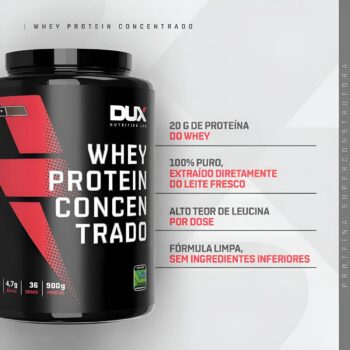 Whey Protein Concentrdo Dux Sabor Chocolate Branco