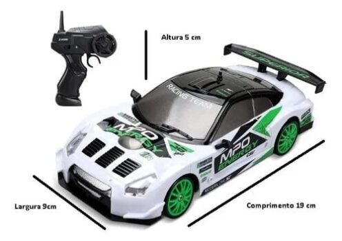WLtoys Skyline Gtr R35 Drift Rc Carrinho Controle Remoto 4x4+aces Cor Branco
