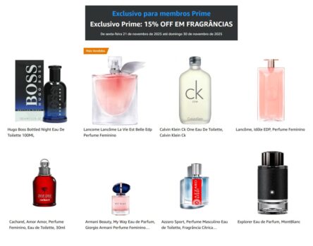 15% OFF EM FRAGRÂNCIAS - Amazon