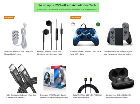 25% OFF em Achadinhos Tech - Amazon