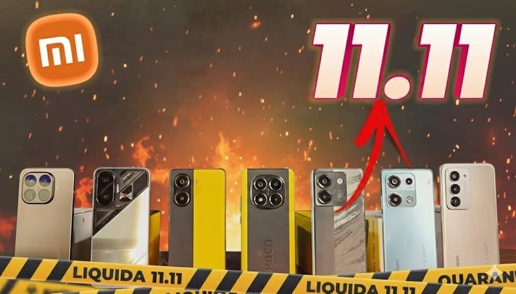 7 celulares Xiaomi imperdíveis para comprar no 11.11 (Black Friday chinesa) e durante todo o mês da Black Friday