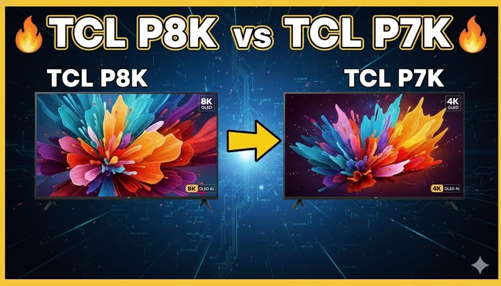 TCL P8K vs TCL P7K: qual Smart TV oferece o melhor custo-benefício em 2025?