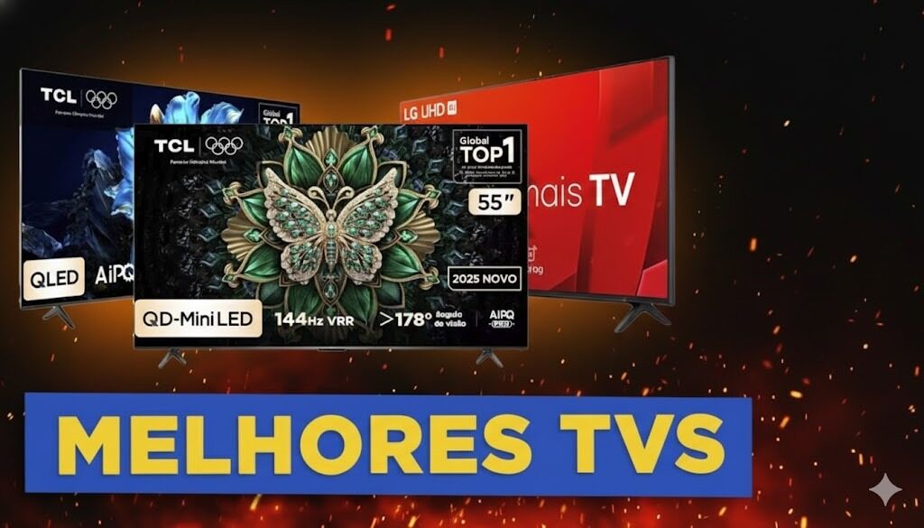 5 Melhores Smart TVs para Comprar na Black Friday 2025 (Qualidade, Confiança e Preço Certo)