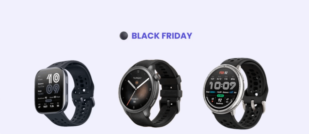 Super Promoções de Smartwatches na Black Friday 2025: Amazfit Balance, Active 2 e Bip 6 com os Menores Preços do Brasil