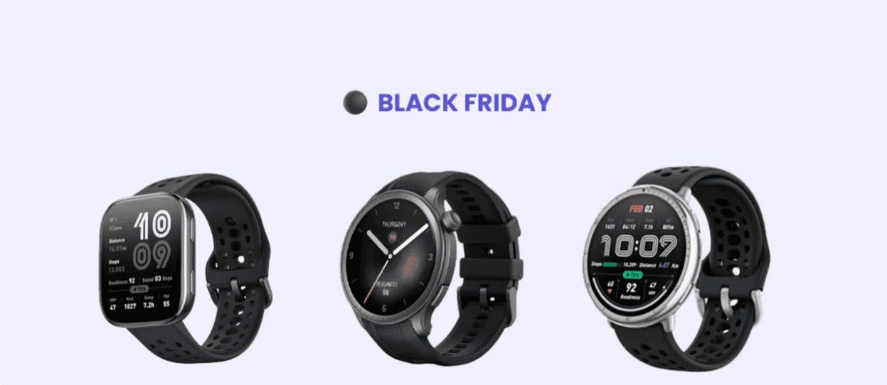 Super Promoções de Smartwatches na Black Friday 2025: Amazfit Balance, Active 2 e Bip 6 com os Menores Preços do Brasil