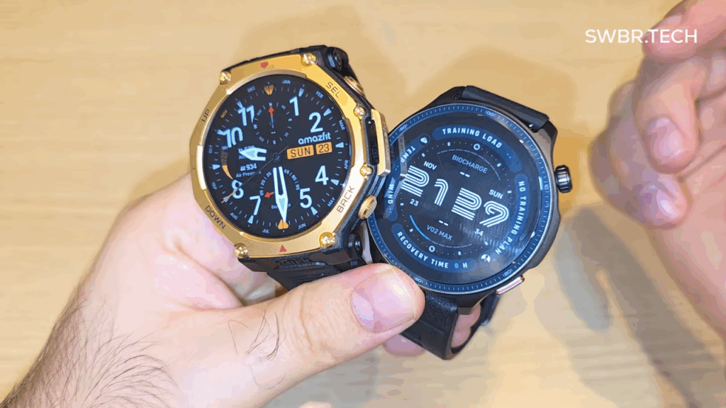 Amazfit T-Rex 3 Pro Gold vs Amazfit Balance 2: Comparativo Completo e Qual Vale Mais a Pena