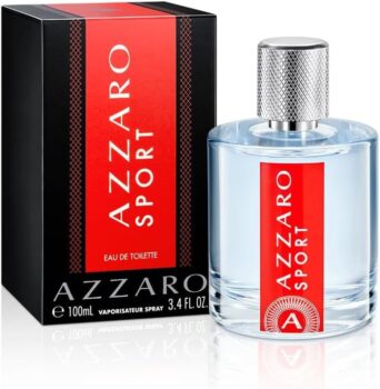 Azzaro Sport, Perfume Masculino Eau de Toilette, Fragrância Cítrica Aromática Fresca com Notas de Bergamota e Gengibre, Média Fixação e Projeção, 100ml