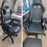 Cadeira Gamer Preto Healer Level Reclinável Com Apoio Pés