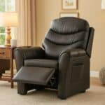 Cadeira Moderna Estofada Com Encosto Ajustável P/ Escritório