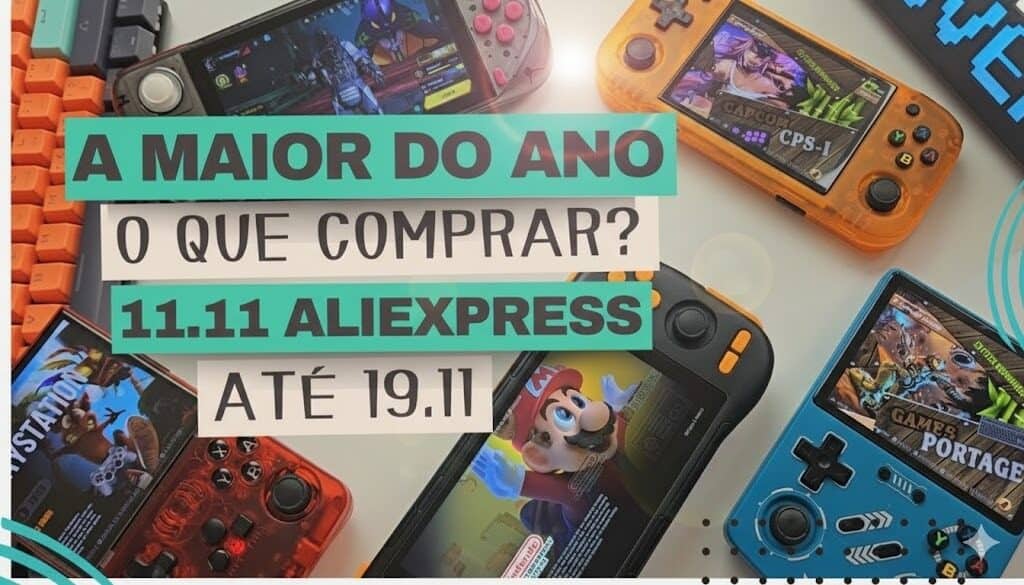 Consoles Portáteis com os Melhores Descontos do 11.11 ao 19.11 no AliExpress