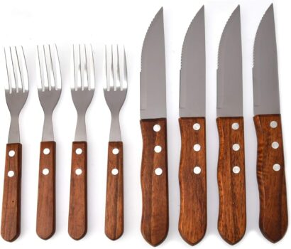 Kenya Faqueiro Churrasco Aco Inox 8Pc - Kenya