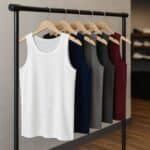 Kit 5 Regatas Lisas Masculinas Básica Dry Fit Tradicional