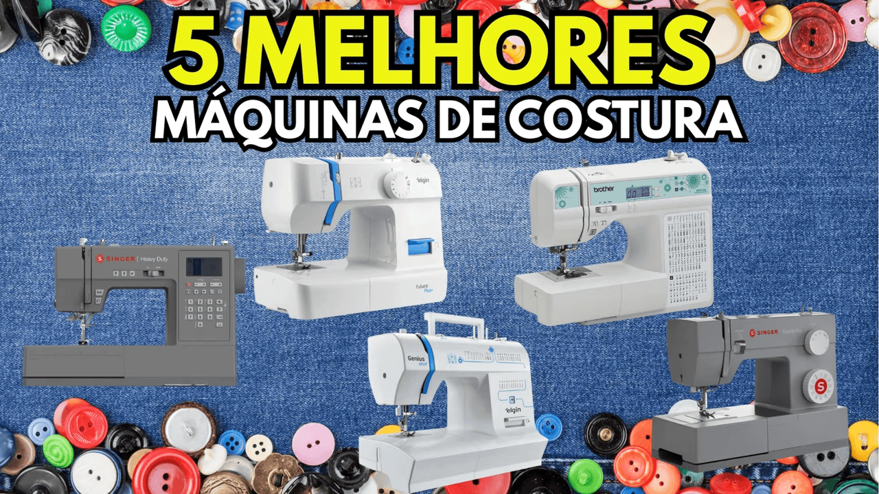Melhores máquinas de costura portátil em 2026: top 5 para começar ou profissionalizar seus projetos
