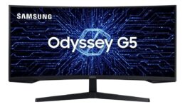 Monitor Gamer Curvo Samsung Odyssey 34" G5 165 Hz 1ms Ultrawide Preto