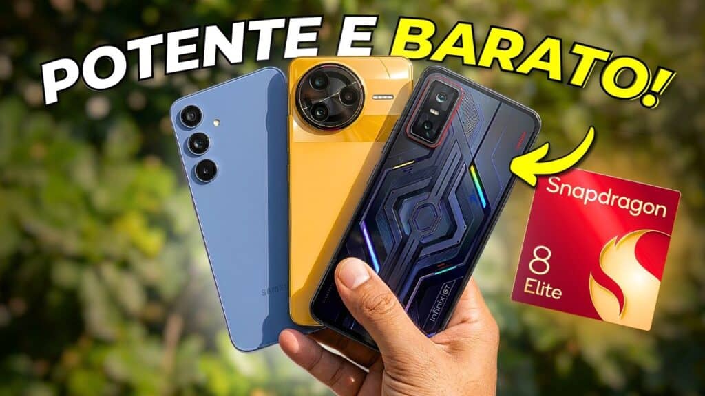 Celulares potentes com processador Snapdragon 8 Elite e preço acessível.