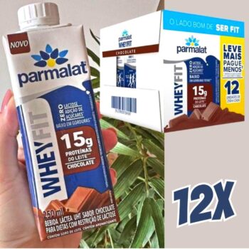 Parmalat Fit Bebida Proteica Chocolate 15g de Proteína 250mL – 12 Unidades