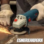 Bosch Esmerilhadeira GWS 700, 710W 127V, Azul