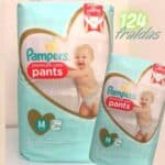 Pampers Premium Care Pants Fralda Tamanho M 124 Unidades, Fácil de Vestir
