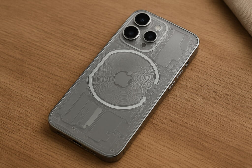 iPhone 18 Pro: vazamentos apontam câmera com abertura variável e traseira transparente