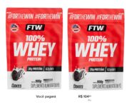 Whey Protein 100% Concentrado Refil 900g Sabor Cookies – FTW