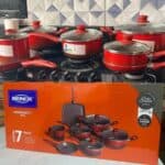 Jogo Panela Antiaderente Brinox Ceramic Life Smart Easy 7 Un Cor Vermelho