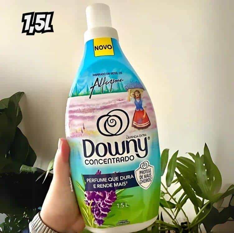 Downy Amaciante Concentrado Seiva de Alfazema 1.5L, Rende 6L, Perfume com Lavanda
