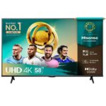 Smart Tv Uhd 4k Hisense DLED 58” ” Com Sleep Timer, Entrada HDMI E Wi-fi – 58a6nv – Bivolt