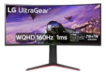 Monitor Gamer LG UltraGear Curvo 34” WQHD UltraWide 160Hz 1ms