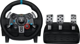Volante e Pedais Logitech G29 Driving Force com Force Feedback para PS5, PS4, PS3 e PC
