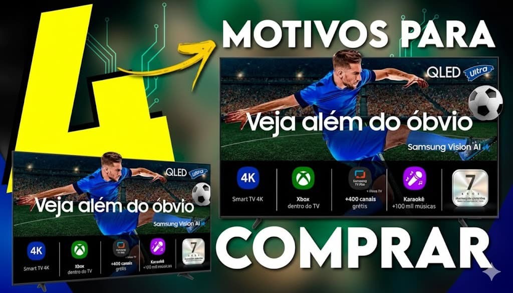 Samsung QLED QF1: Uma das Melhores TVs da Marca em 2025