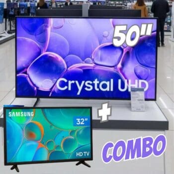 Samsung Smart TV 50" UHD 4K U8100F + Samsung Smart TV 32" HD H5000F Combo