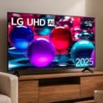 Smart TV Profissional 4K 55" LG UHD 55AU801 Processador α7 AI Ger8 Super Upscaling Google Cast Alexa Integrado Controle AI Smart Magic WebOS 25