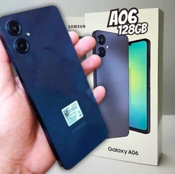Smartphone Samsung Galaxy A06 4G 6.7 Octa Core 128GB 4GB Câmera Dupla - AZUL ESCURO