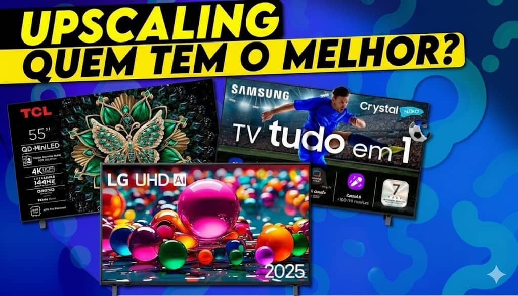TCL, Samsung ou LG: quem tem o melhor upscaling nas TVs em 2025?