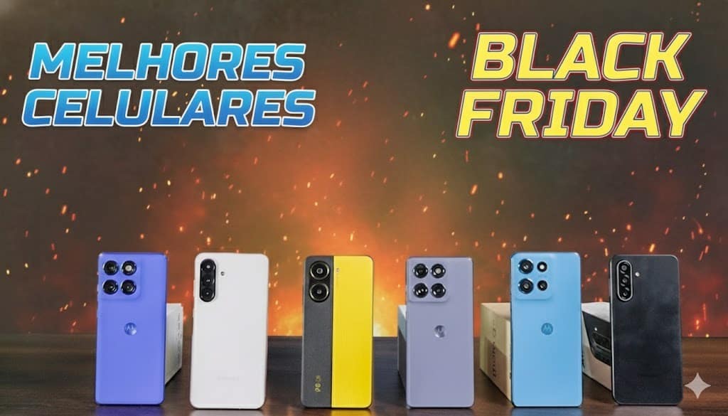 TOP 6 celulares para comprar na Black Friday 2025: desempenho, câmeras e custo-benefício