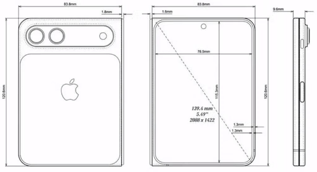 iPhone dobrável surge em imagens CAD com visual fora do padrão