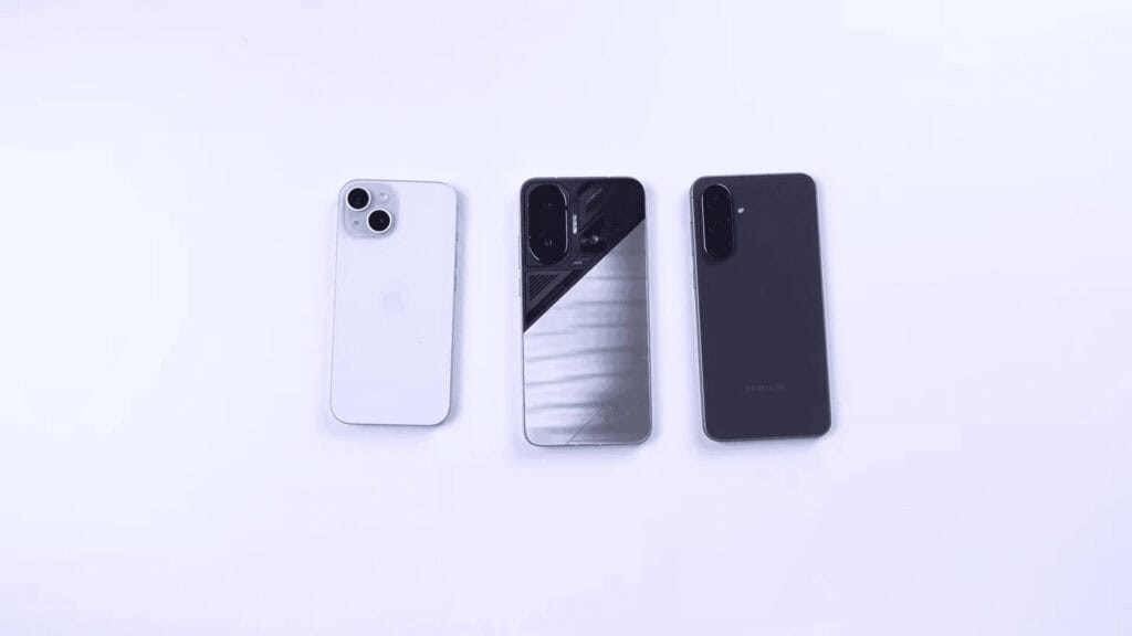 Câmera de smartphones de alta qualidade com design moderno.