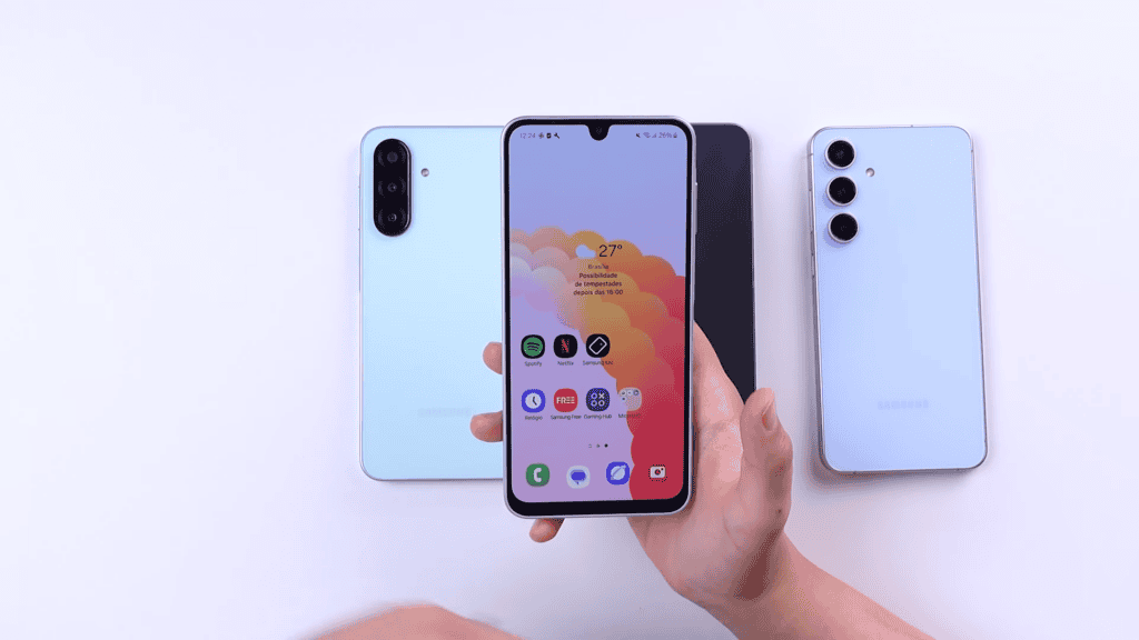 4 celulares Samsung que mais compensam hoje: Galaxy A16 5G, A26, A56 e S24 FE