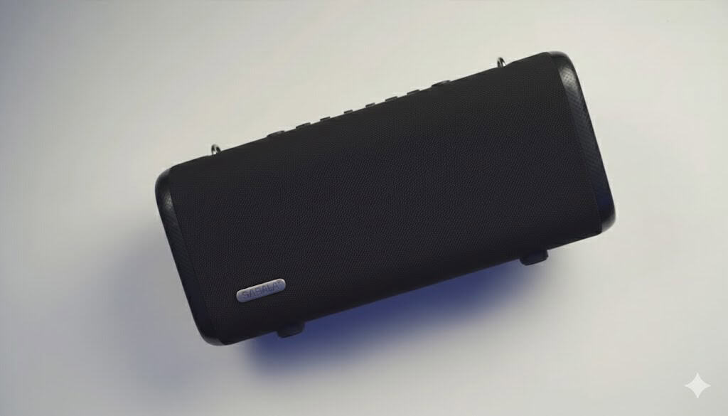 Sabala DR-908 Pro: caixa de som potente com graves fortes, som em 3 vias e bateria para o dia todo Sabala DR-908 Pro: caixa de som potente com graves fortes, som em 3 vias e bateria para o dia todo