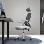 Cadeira De Escritório Astra Ergonômica Elements Cinza Branco