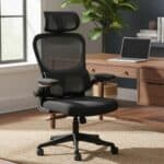 Cadeira De Escritório Presidente Ergonomica Lombar Regulavel