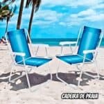 Cadeira de Praia Alta Alumínio Mor Suporta até 110kg