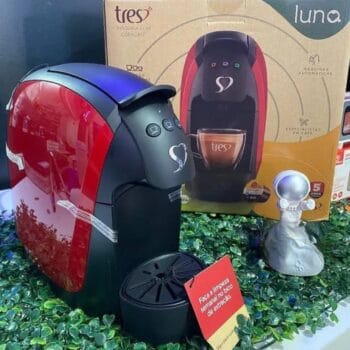 Cafeteira Espresso Luna Vermelha – TRES 3 Corações