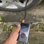 Compressor Portátil Car Air Pump Digital Com Visor Para Carro Moto Bike Calibrador De Pneu Multifuncional