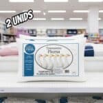 Kit 2 Travesseiros Pena De Ganso 70x50cm Toque Plumas Branco